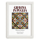 Gravina in Puglia, Italy – Travel Poster, placed in minimal white frame
