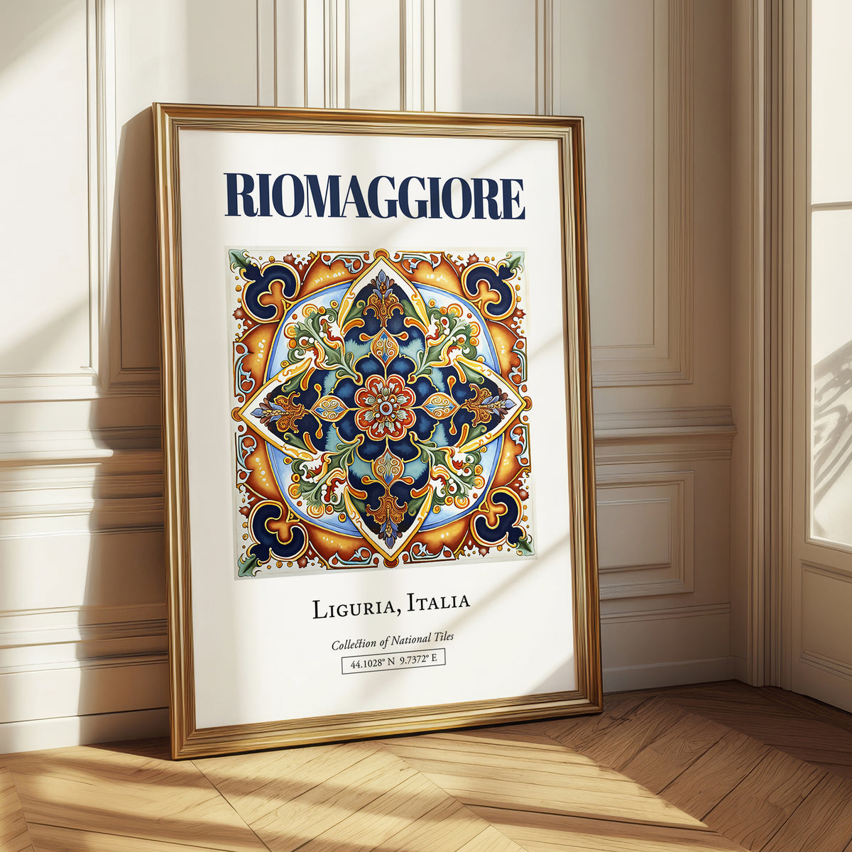 Riomaggiore, Italy – Travel Poster, styled in a charming Paris street view