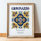 Giovinazzo, Italy – National Pride Wall Decor, in wooden frame leaning on the floor