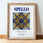 Spello, Italy – Country Culture Poster, in wooden frame leaning on the floor