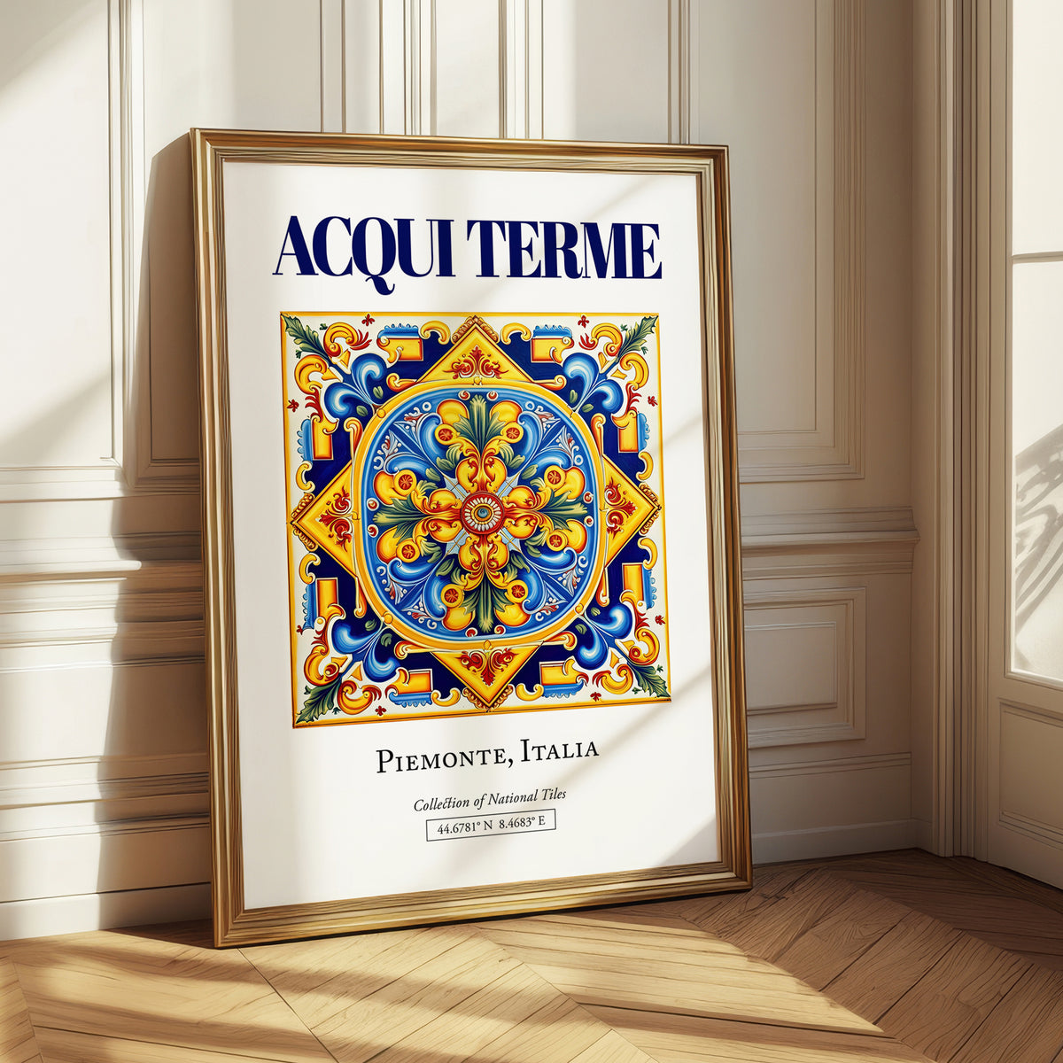 Acqui Terme, Italy – Retro Travel Poster, styled in a charming Paris street view