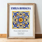 Emilia-Romagna, Italy – Travel Wall Art, in wooden frame leaning on the floor