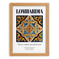 Lombardia (Lombardy), Italy – Travel Wall Art, set in oak frame