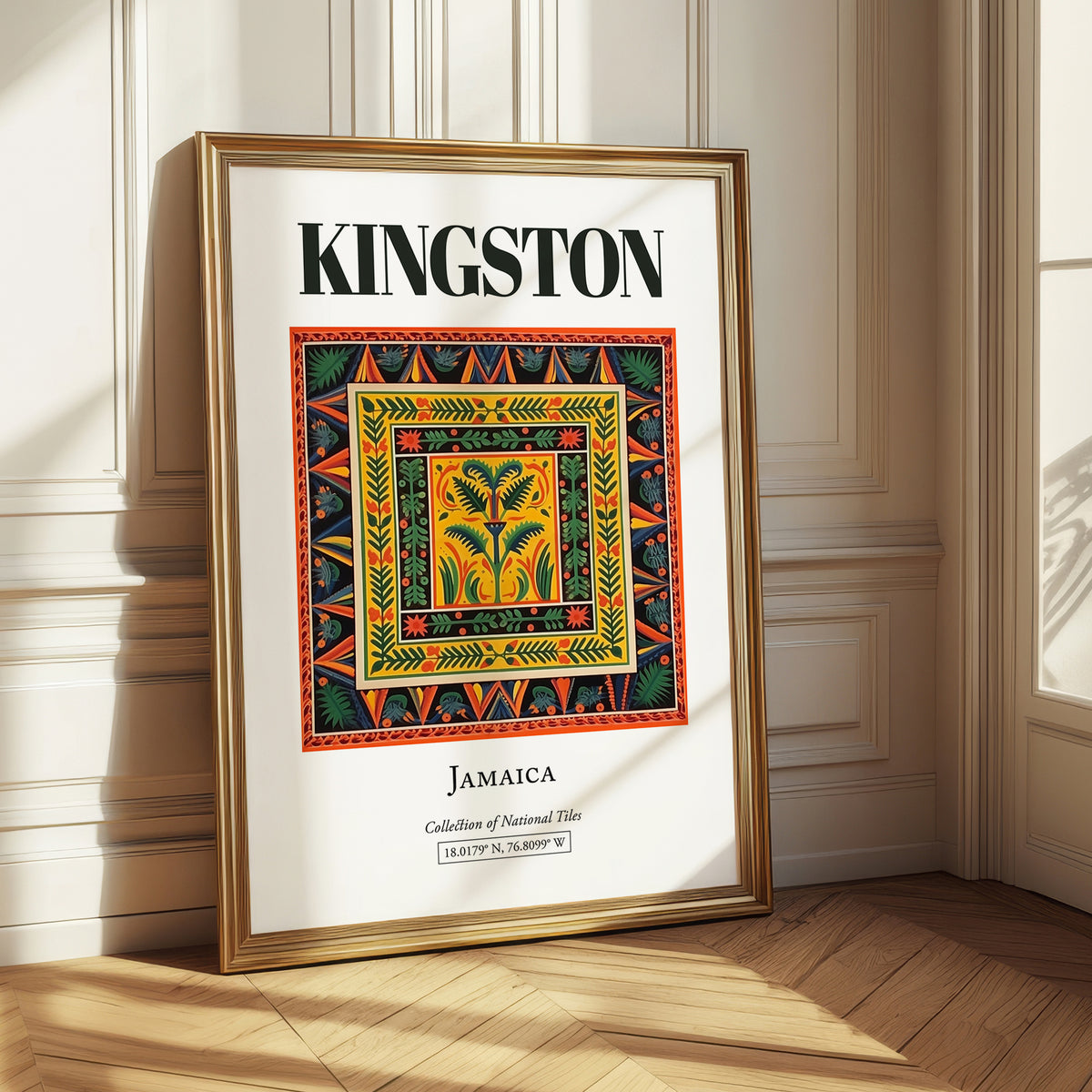 Kingston, Jamaica – Travel Wall Art, styled in a charming Paris street view