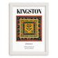 Kingston, Jamaica – Travel Wall Art, placed in minimal white frame