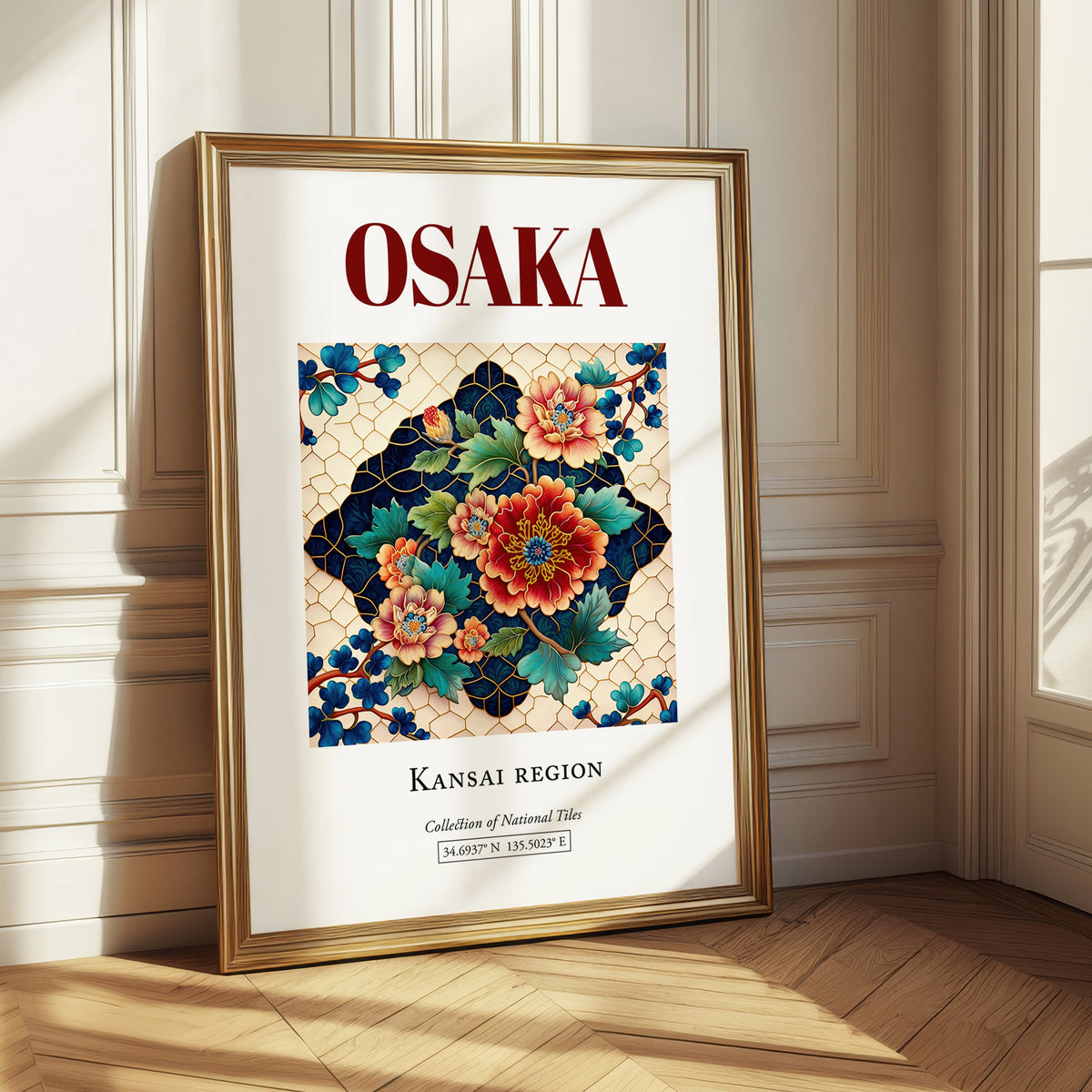 Osaka, Japan – Travel Wall Art, styled in a charming Paris street view