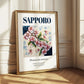 Sapporo, Japan – Global Cities Wall Print, styled in a charming Paris street view