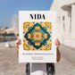 Nida, Lithuania – Wanderlust-Inspired Poster, no-text version framed in wood