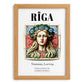 Riga, Latvia – Global Wall Art, set in oak frame