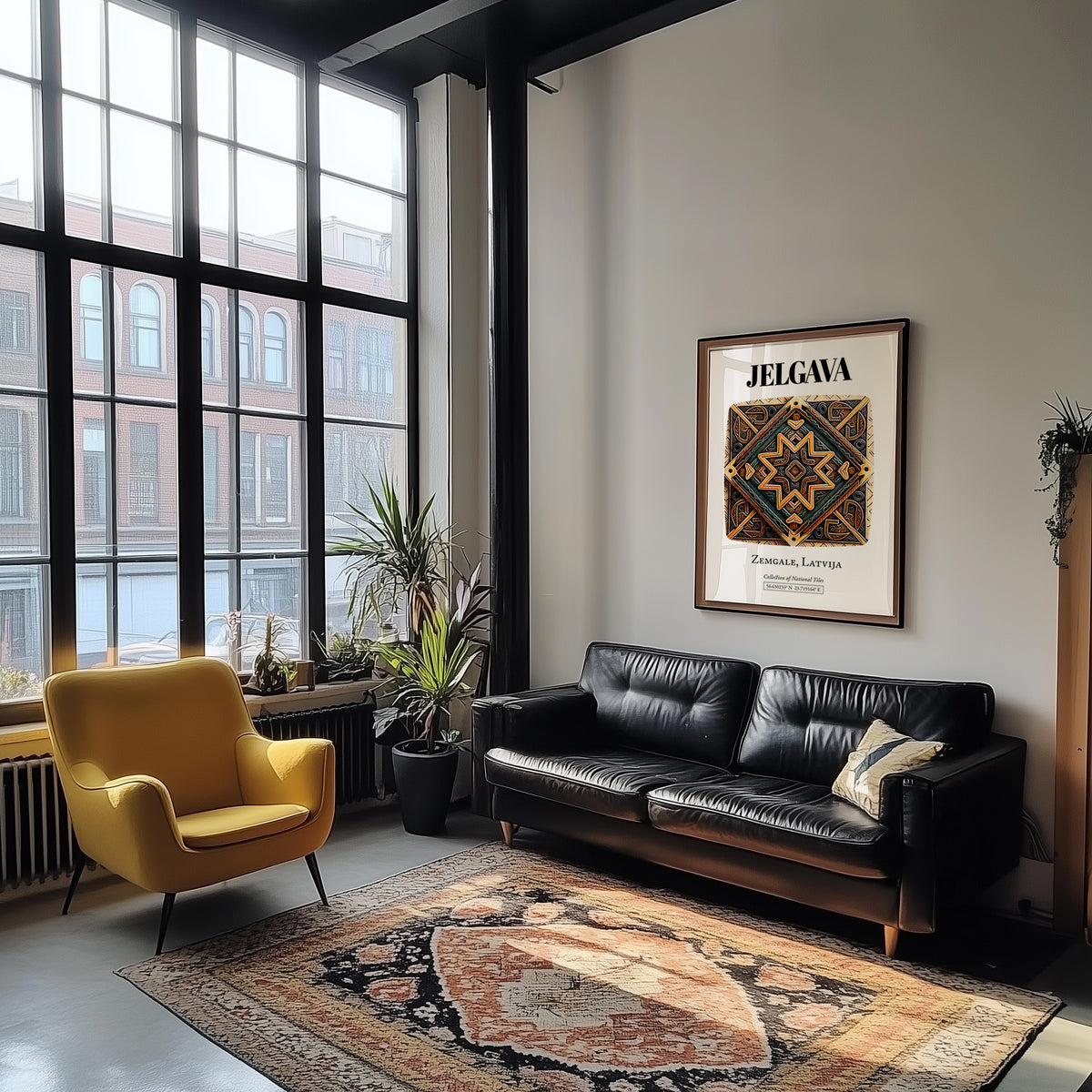 Jelgava, Latvia – Travel Wall Decor, unframed on coastal sand