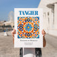 Tangier, Morocco – Travel Wall Decor, no-text version framed in wood
