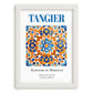 Tangier, Morocco – Travel Wall Decor, placed in minimal white frame