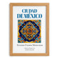 Ciudad de México, Mexico – Travel Print, set in oak frame