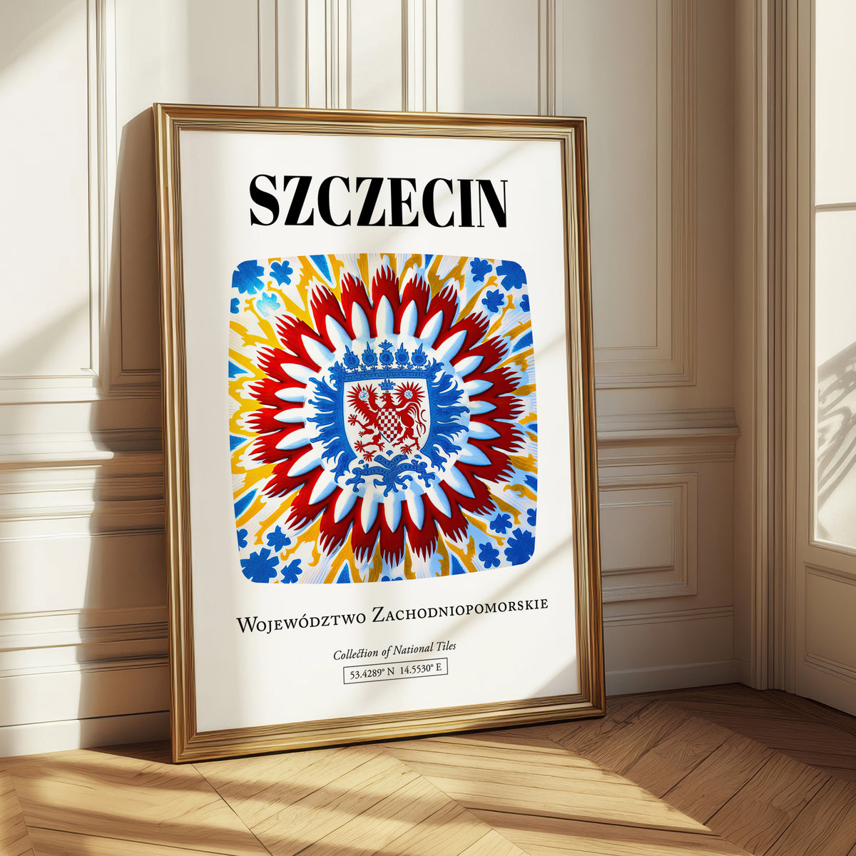 Szczecin, Poland – Travel Wall Art, styled in a charming Paris street view
