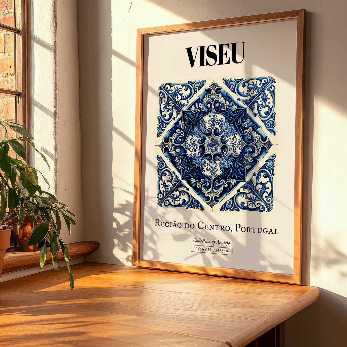 Viseu, Portugal – Travel Print, clean layout with no caption