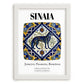 Sinaia, Romania – Travel Poster, placed in minimal white frame