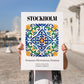 Stockholm, Sweden – Travel Wall Art, no-text version framed in wood