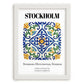 Stockholm, Sweden – Travel Wall Art, placed in minimal white frame