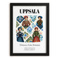 Uppsala, Sweden – Travel Poster, in sleek black frame