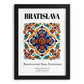 Bratislava, Slovakia – Travel Print, in sleek black frame