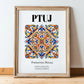 Ptuj, Slovenia – National Pride Wall Decor, in wooden frame leaning on the floor