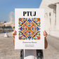 Ptuj, Slovenia – National Pride Wall Decor, no-text version framed in wood