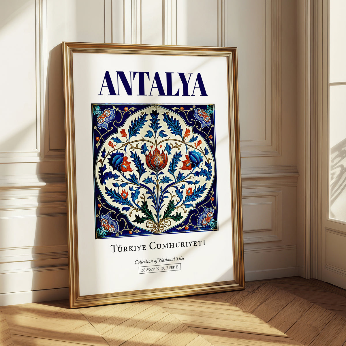 Antalya, Turkey – Global Cities Wall Print, styled in a charming Paris street view