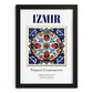 Izmir, Turkey – Tourist Destination Poster, in sleek black frame
