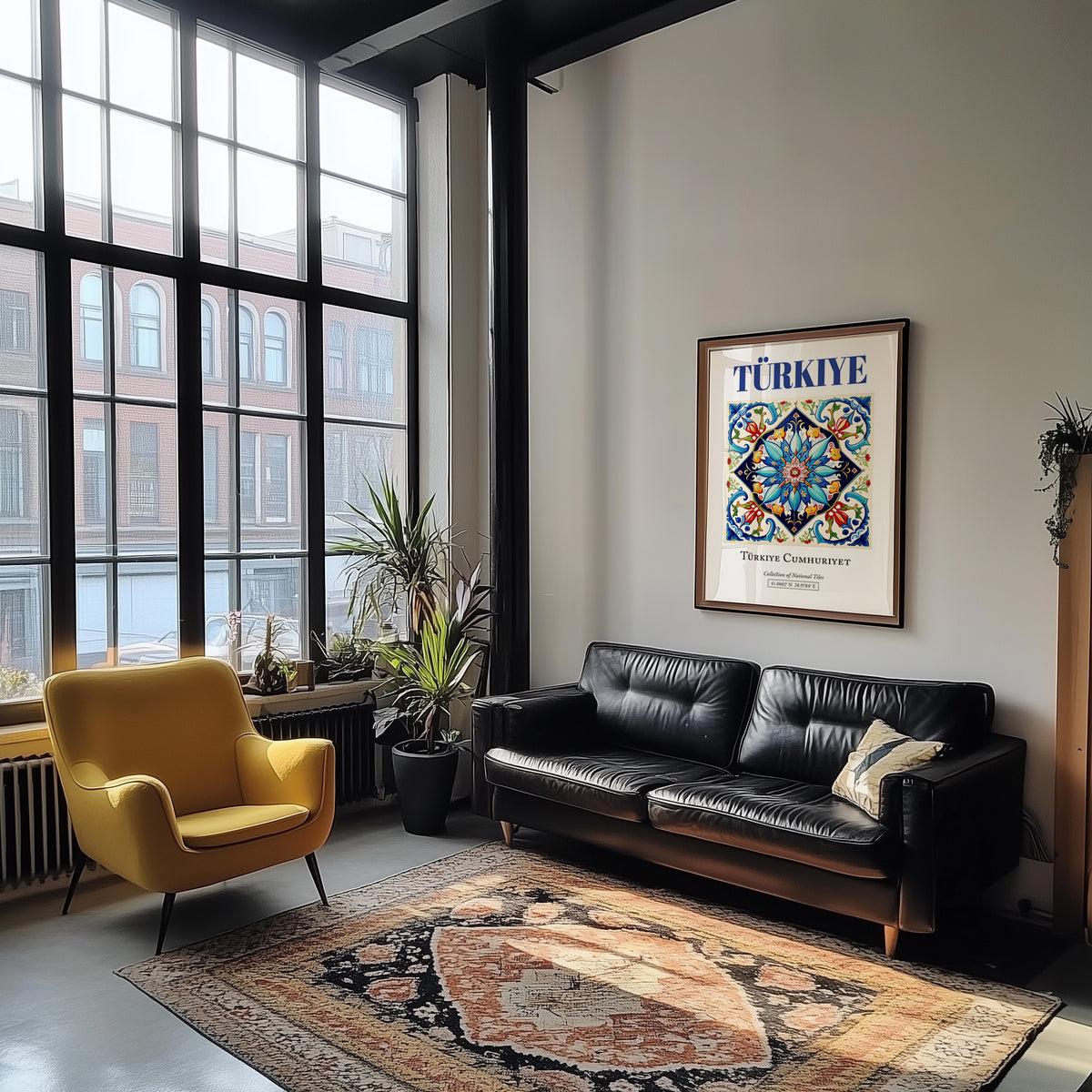 Türkiye, Turkey – Architectural Travel Art, unframed on coastal sand