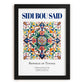 Sidi Bou Said, Tunisia – Vintage Travel Poster, in sleek black frame
