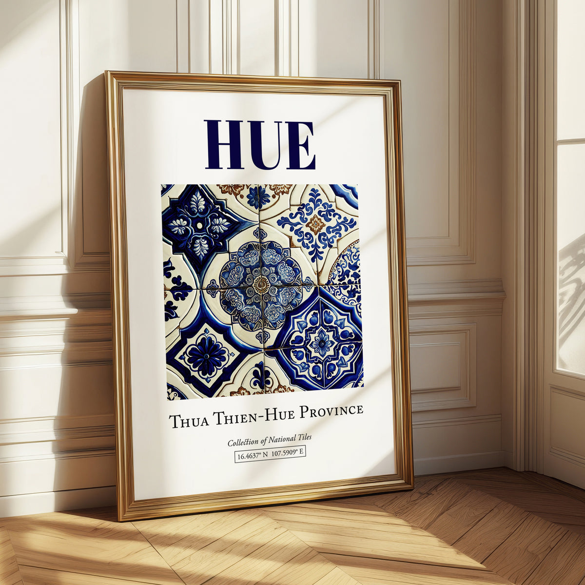 Hue, Vietnam – Travel Memories Wall Print, styled in a charming Paris street view