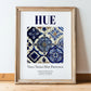 Hue, Vietnam – Travel Memories Wall Print, in wooden frame leaning on the floor