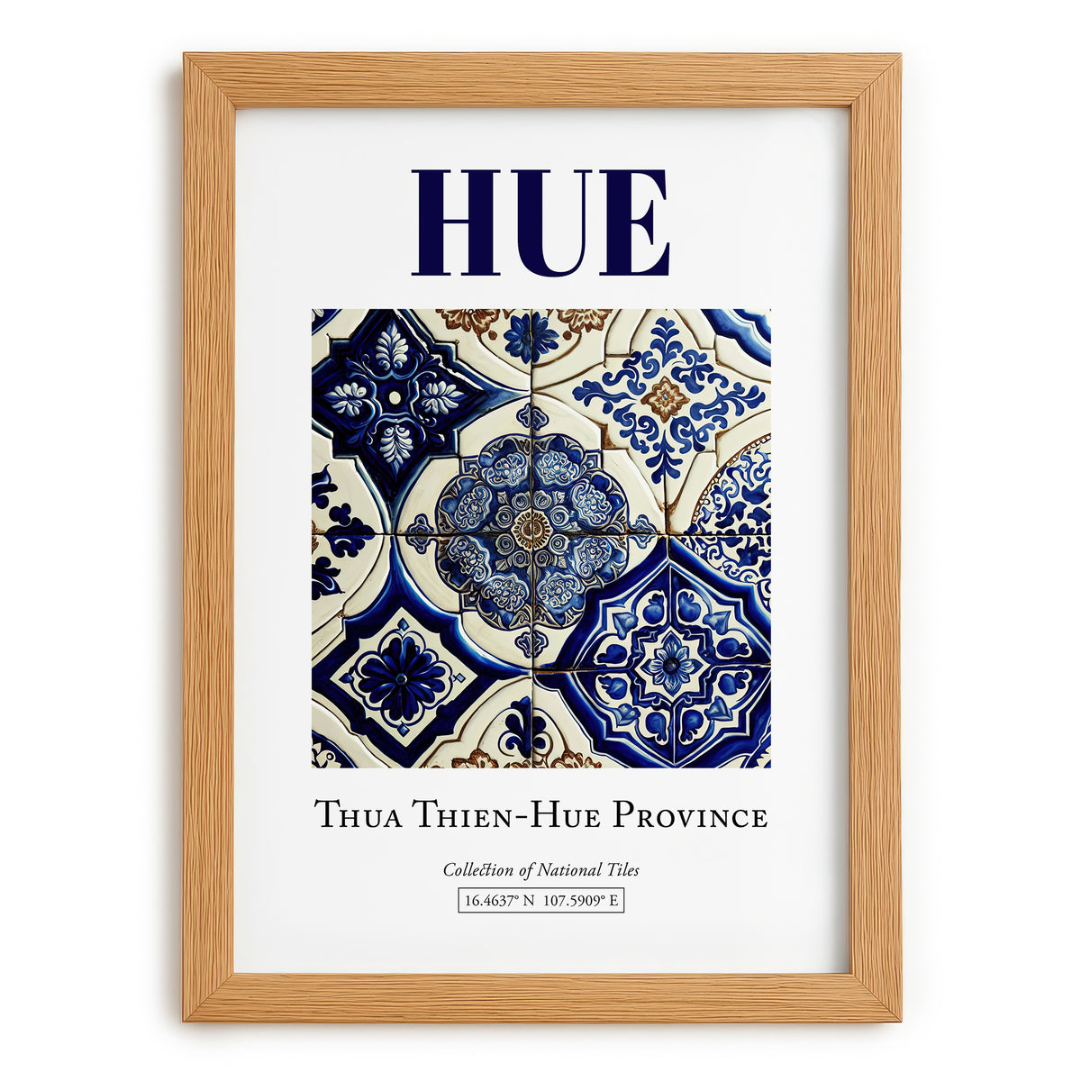 Hue, Vietnam – Travel Memories Wall Print, set in oak frame