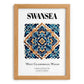 Swansea, Wales – Travel Wall Decor, set in oak frame