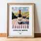 Côtes du Rhône – French Red Wine, Vinoteca Poster, in wooden frame leaning on the floor