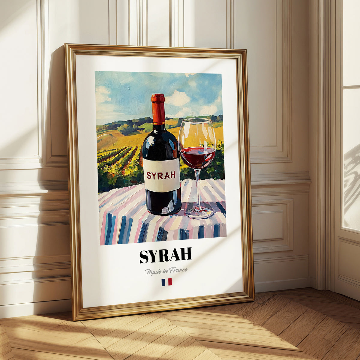 Syrah – French Red Wine, Vinoteca Poster