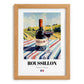 Roussillon – French Red Wine, Enoteca Wall Art, set in oak frame