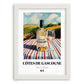 Côtes de Gascogne – French White Wine, Bodega Poster, placed in minimal white frame