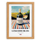 Languedoc Blanc – French White Wine, Tasting Room Wall Art, set in oak frame