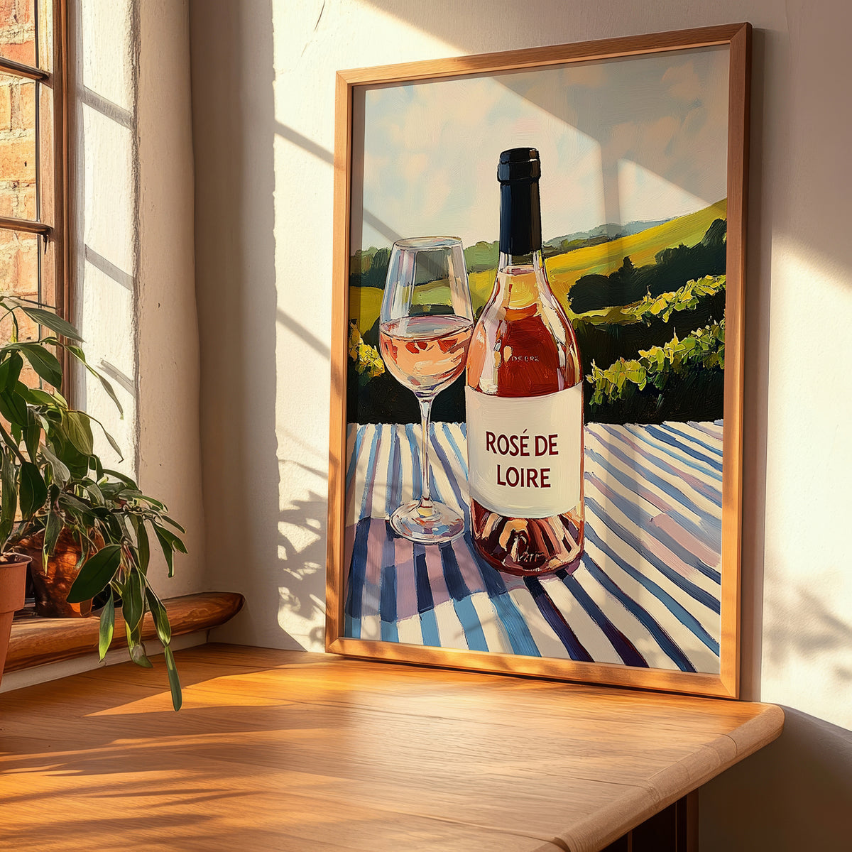 Rosé de Loire – French Rose Wine, Vinoteca Wall Art, clean layout with no caption