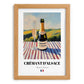 Crémant d'Alsace – French Sparkling Wine, Vineyard Terrace Wall Art, set in oak frame