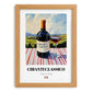 Chianti Classico – Italian Red Wine, Tasting Room Art, set in oak frame