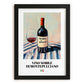 Vino Nobile di Montepulciano – Italian Red Wine, Tasting Room Wall Art, in sleek black frame