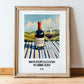 Montepulciano d'Abruzzo – Italian Red Wine, Wine Bar Wall Decor, in wooden frame leaning on the floor
