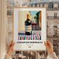 Sangiovese di Romagna – Italian Red Wine, Wine Bar Poster, styled in a charming Paris street view