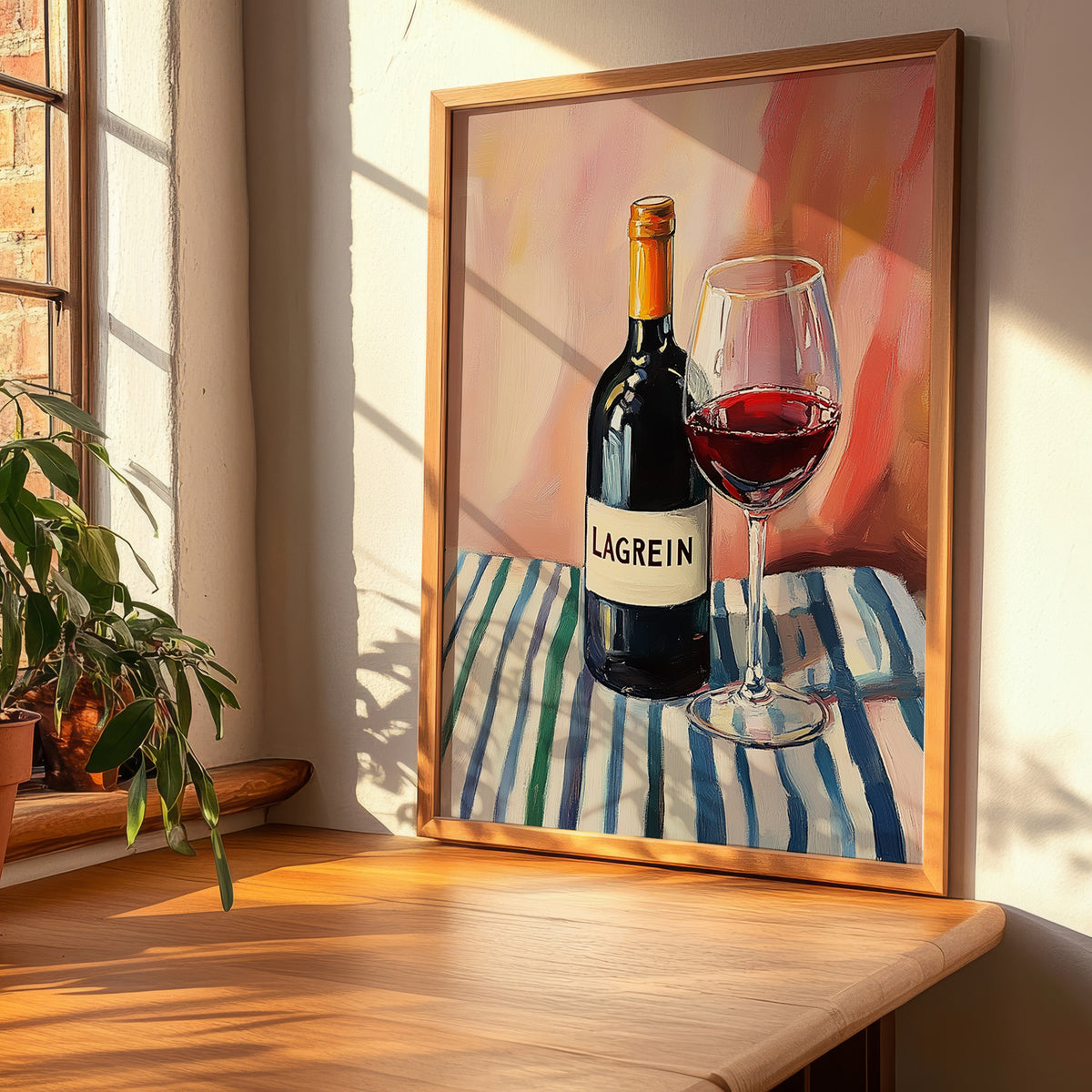 Lagrein – Italian Red Wine, Bodega Illustration, clean layout with no caption