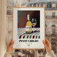 Pinot Grigio – Italian White Wine, Enoteca Wall Art, styled in a charming Paris street view
