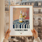 Verdicchio – Italian White Wine, Wine Bar Painting, styled in a charming Paris street view