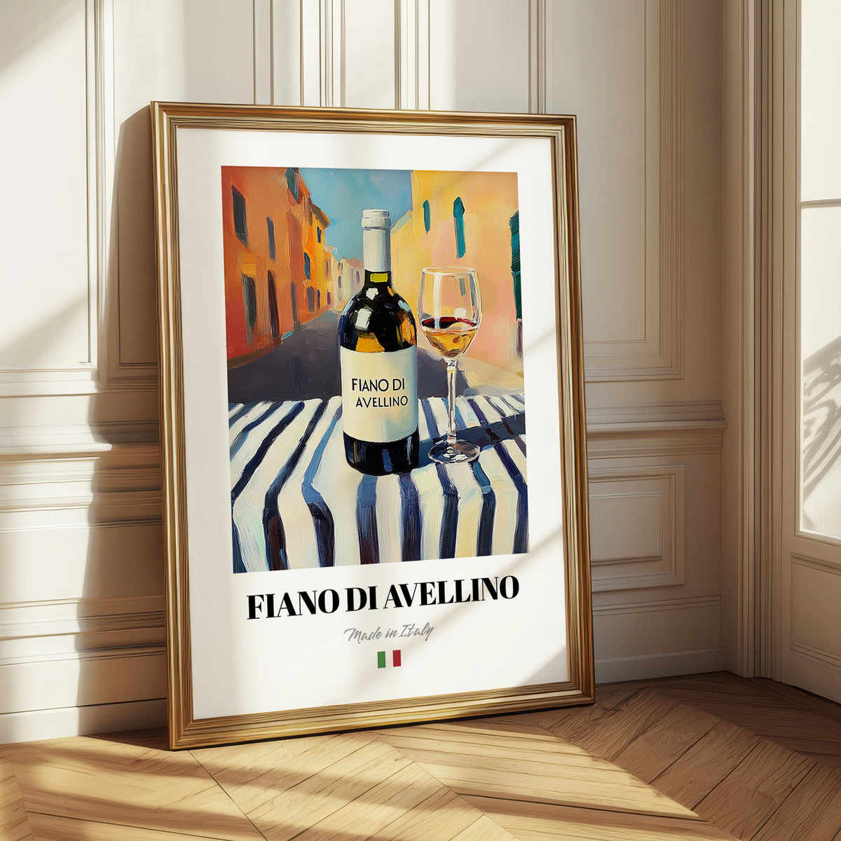 Fiano di Avellino – Italian White Wine, Wine Bar Illustration