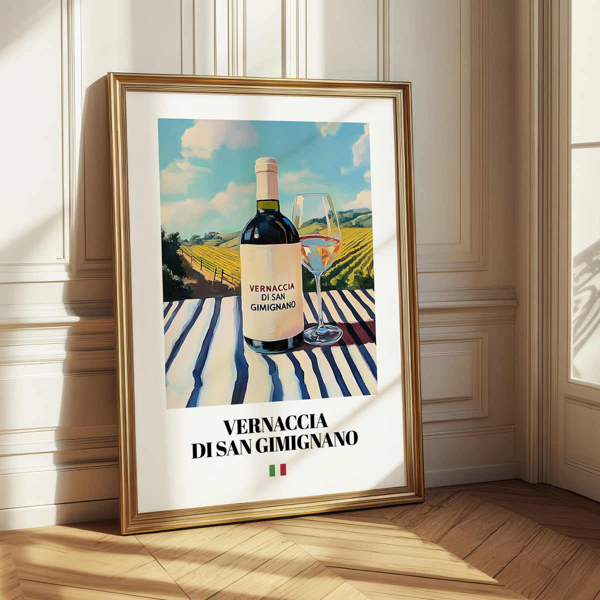 Vernaccia di San Gimignano – Italian White Wine, Wine Bar Poster